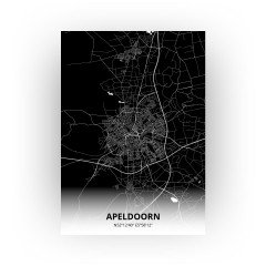 Apeldoorn print - Zwart stijl