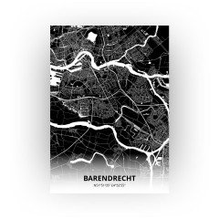 Barendrecht print - Zwart stijl