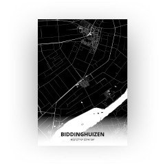 Biddinghuizen print - Zwart stijl