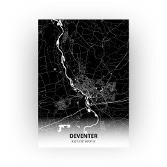 Deventer print - Zwart stijl