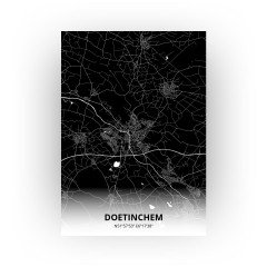 Doetinchem print - Zwart stijl