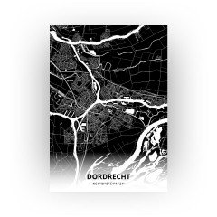 Dordrecht print - Zwart stijl