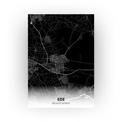 Ede print - Zwart stijl