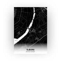 Elburg print - Zwart stijl