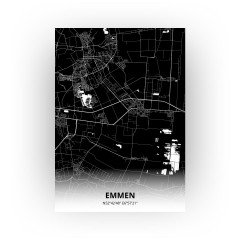 Emmen print - Zwart stijl