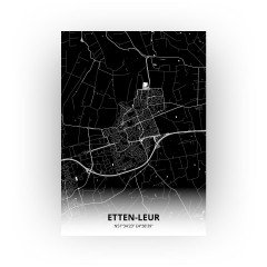 Etten-Leur print - Zwart stijl