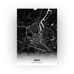 Gent print - Zwart stijl