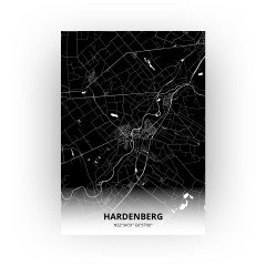 Hardenberg print - Zwart stijl
