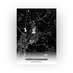 Heerhugowaard print - Zwart stijl