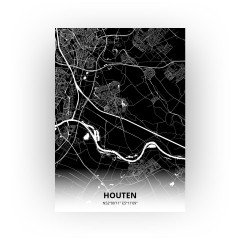 Houten print - Zwart stijl