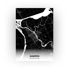 Kampen print - Zwart stijl