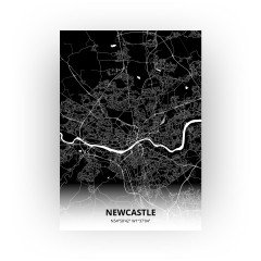Newcastle print - Zwart stijl