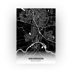 Nieuwegein print - Zwart stijl