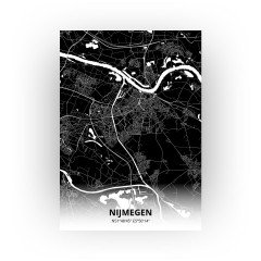 Nijmegen print - Zwart stijl