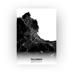 Palermo print - Zwart stijl