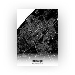 Rijswijk print - Zwart stijl