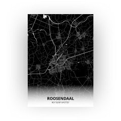 Roosendaal print - Zwart stijl