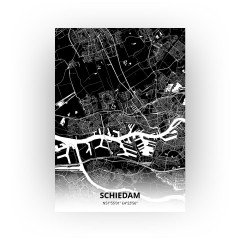 Schiedam print - Zwart stijl