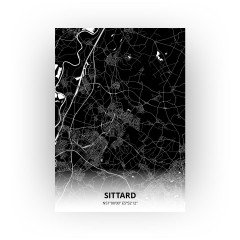 Sittard print - Zwart stijl