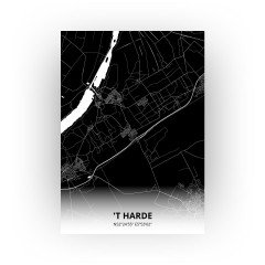 't Harde print - Zwart stijl