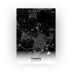 Tilburg print - Zwart stijl