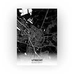 Utrecht print - Zwart stijl