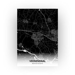 Veenendaal print - Zwart stijl