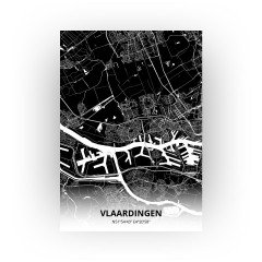 Vlaardingen print - Zwart stijl