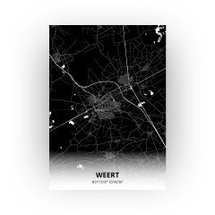 Weert print - Zwart stijl