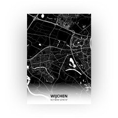 Wijchen print - Zwart stijl