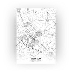 Almelo print - Zwart Wit stijl