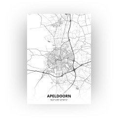 Apeldoorn print - Zwart Wit stijl