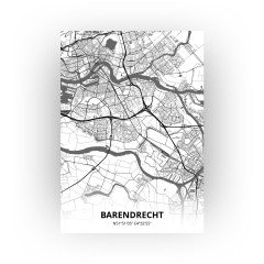 Barendrecht print - Zwart Wit stijl