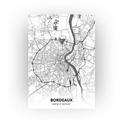 Bordeaux print - Zwart Wit stijl