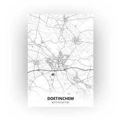 Doetinchem print - Zwart Wit stijl