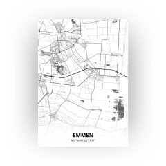 Emmen print - Zwart Wit stijl