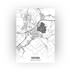 Gouda print - Zwart Wit stijl