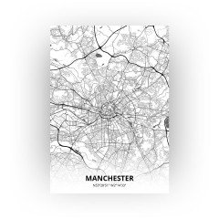 Manchester print - Zwart Wit stijl