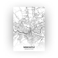 Newcastle print - Zwart Wit stijl
