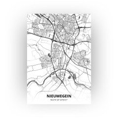 Nieuwegein print - Zwart Wit stijl