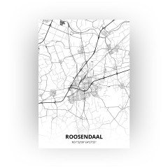 Roosendaal print - Zwart Wit stijl