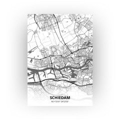 Schiedam print - Zwart Wit stijl