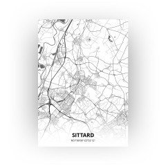 Sittard print - Zwart Wit stijl