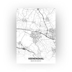 Veenendaal print - Zwart Wit stijl