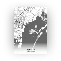 Venetië print - Zwart Wit stijl