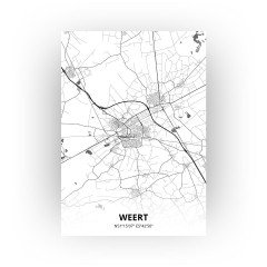 Weert print - Zwart Wit stijl