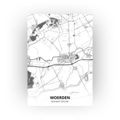 Woerden print - Zwart Wit stijl