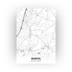 Wortel print - Zwart Wit stijl