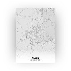 Assen print - Tekening stijl