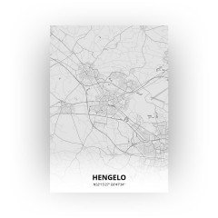 Hengelo print - Tekening stijl